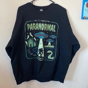 Wicked brand, big book of paranormal long sleeve pullover sweater.